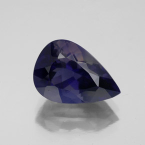 Iolite naturale blu da 3,88 ct, taglio a pera, VS