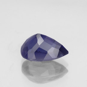 Iolite naturale blu da 1,88 ct, taglio a pera, VS