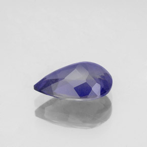 Iolite naturale blu da 1,43 ct, taglio a pera, VS