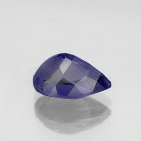 Iolite naturale blu da 1,83 ct, taglio a pera, VS