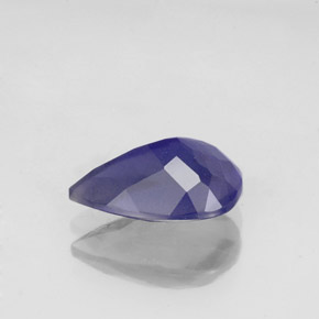 Iolite naturale blu da 1,37 ct, taglio a pera, VS