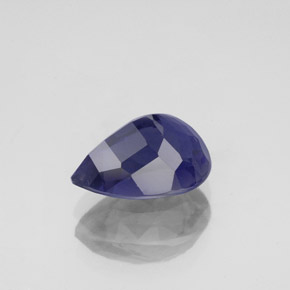 Iolite naturale blu da 2,03 ct, taglio a pera, VS