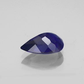 Iolite naturale blu da 1,43 ct, taglio a pera, VS