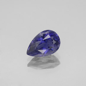 Iolite naturale blu da 1,18 ct, taglio a pera, VS