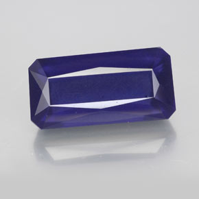 Iolite naturale blu da 5,81 ct, taglio smeraldo, VS