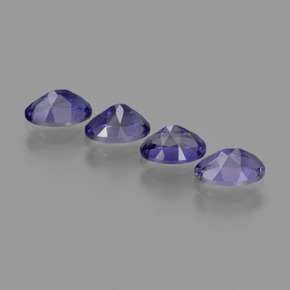 Gemme di Iolite Viola scuro naturale da 1.54 ct, Taglio ovale, VS