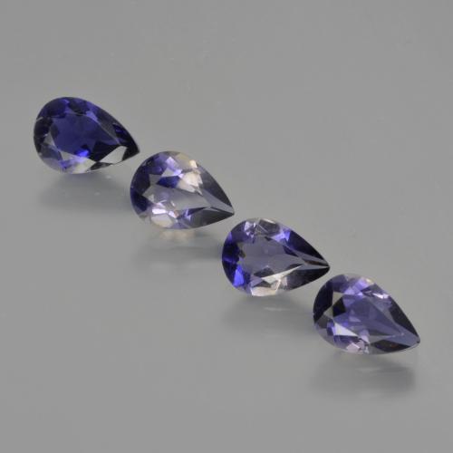 Gemme di Iolite Blu scuro naturale da 2.19 ct, Forma a pera, VS