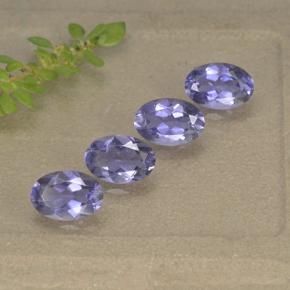 Iolite naturale viola da 1,52 ct, taglio ovale, VS