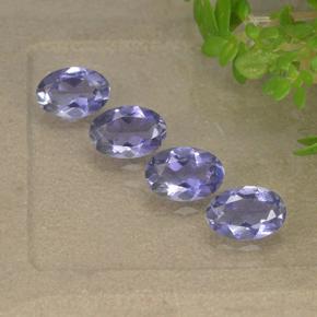 Iolite naturale viola da 1,49 ct, taglio ovale, VS