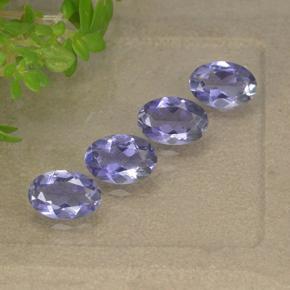 Iolite naturale viola da 1,49 ct, taglio ovale, VS