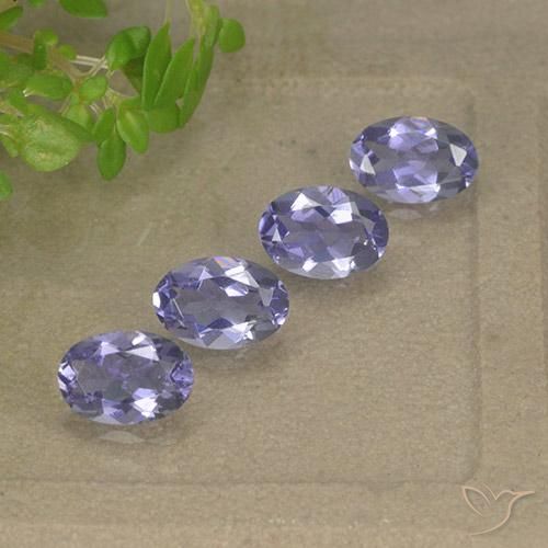 Gemme di Iolite Viola Chiaro Medio naturale da 1.43 ct, Ovale, VS