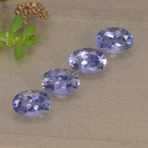 Iolite naturale viola da 1,73 ct, taglio ovale, VVS-VS