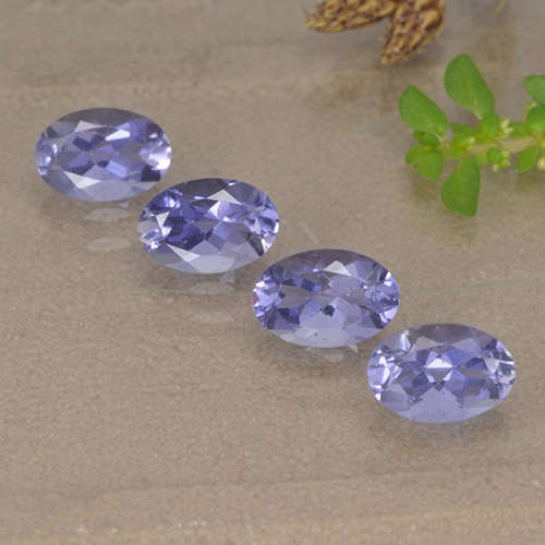 Gemme di Iolite Viola scuro naturale da 1.71 ct, Taglio ovale, VVS-VS