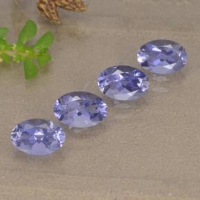 Gemme di Iolite Viola scuro naturale da 1.71 ct, Taglio ovale, VVS-VS