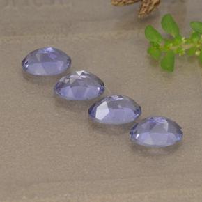 Gemme di Iolite Viola scuro naturale da 1.71 ct, Taglio ovale, VVS-VS