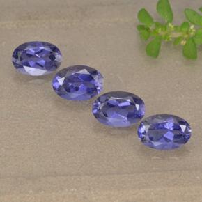 Iolite naturale viola da 1,69 ct, taglio ovale, VS