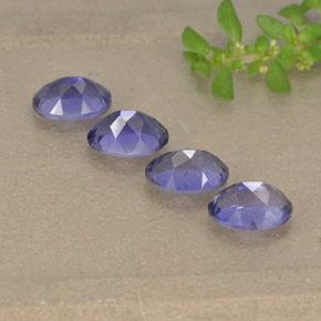 Iolite naturale viola da 1,69 ct, taglio ovale, VS