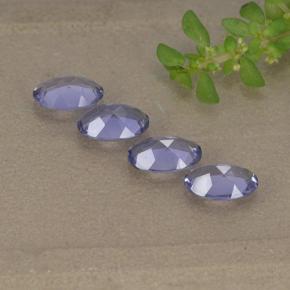 Iolite naturale viola da 1,28 ct, taglio ovale, VS