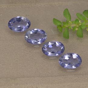 Iolite naturale viola da 1,34 ct, taglio ovale, VVS-VS