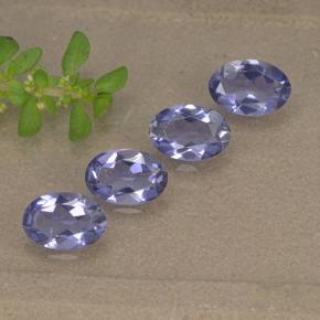 Iolite naturale viola da 1,34 ct, taglio ovale, VVS-VS