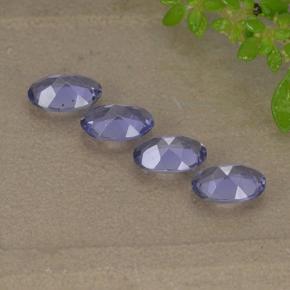 Iolite naturale viola da 1,34 ct, taglio ovale, VVS-VS