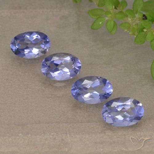 Iolite naturale viola da 1,66 ct, taglio ovale, VVS-VS