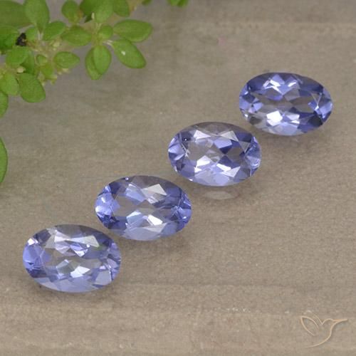 Iolite naturale viola da 1,66 ct, taglio ovale, VVS-VS