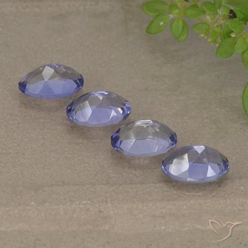 Iolite naturale viola da 1,66 ct, taglio ovale, VVS-VS