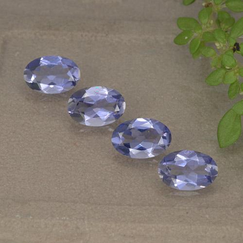 Iolite naturale viola da 1,34 ct, taglio ovale, VVS-VS