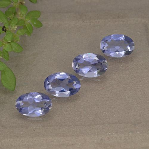 Iolite naturale viola da 1,34 ct, taglio ovale, VVS-VS