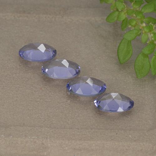 Iolite naturale viola da 1,34 ct, taglio ovale, VVS-VS
