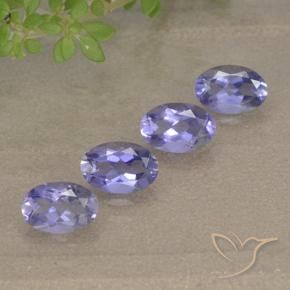 Gemme di Iolite Viola medio-chiaro naturale da 1.56 ct, Taglio ovale, VVS-VS