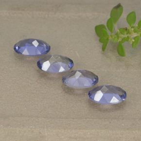 Gemme di Iolite Intenso Viola Blu naturale da 1.41 ct, Taglio ovale, VS