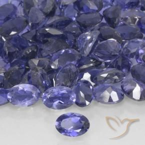 Iolite Blu argenteo naturale da 0.40 ct, Ovale, VS