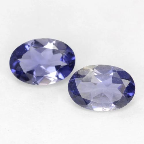 Iolite naturale blu da 0,73 ct, taglio ovale, VS