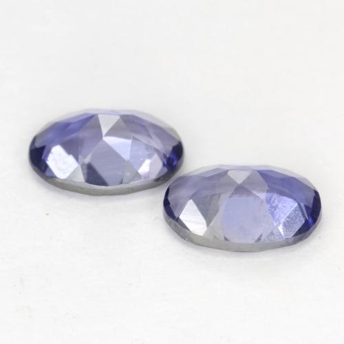 Iolite naturale blu da 0,73 ct, taglio ovale, VS