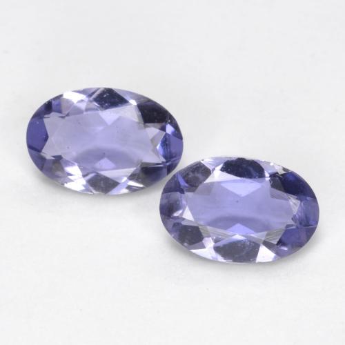 Iolite naturale blu da 0,61 ct, taglio ovale, VS