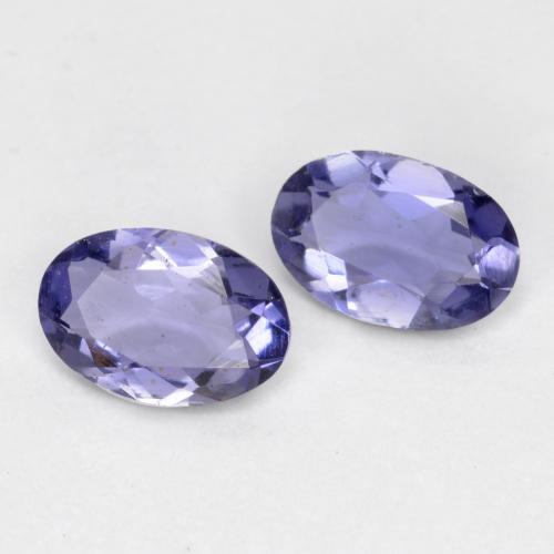 Iolite naturale blu da 0,61 ct, taglio ovale, VS