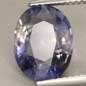 Iolite naturale viola da 3,58 ct, taglio ovale, VS-SI
