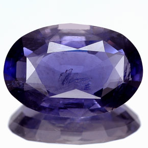 Iolite naturale viola da 2,99 ct, taglio ovale, VS-SI