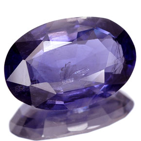 Iolite naturale viola da 2,99 ct, taglio ovale, VS-SI