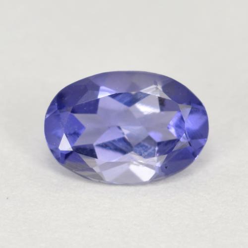 Iolite Intenso Viola Blu naturale da 0.39 ct, Taglio ovale, VS