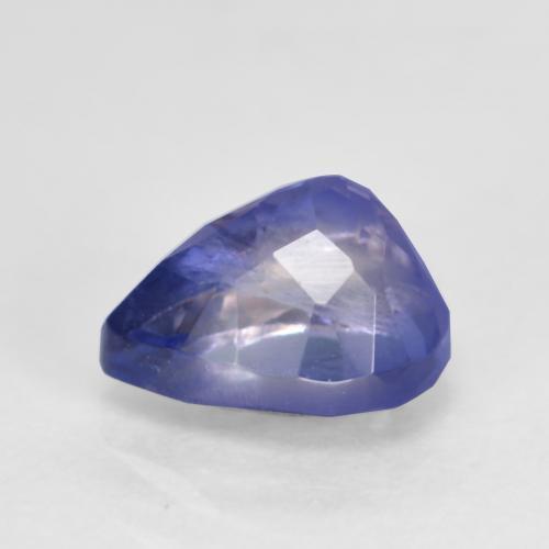 Iolite Viola Blu naturale da 0.70 ct, Forma a pera, VS