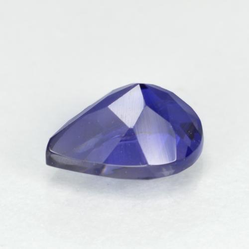 Iolite naturale blu da 0,59 ct, taglio a pera, VS