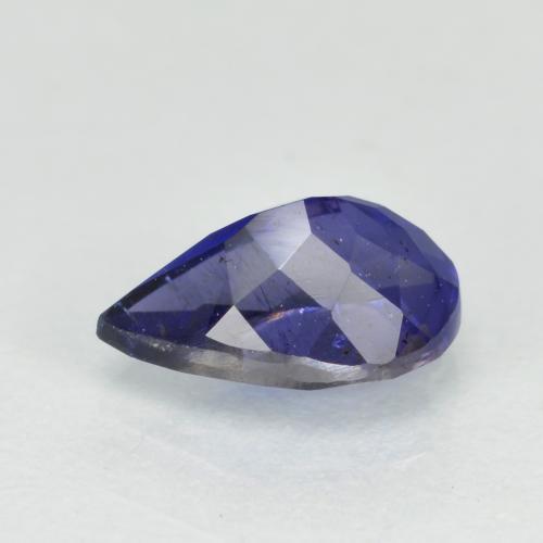 Iolite Viola Blu naturale da 0.56 ct, Forma a pera, VS
