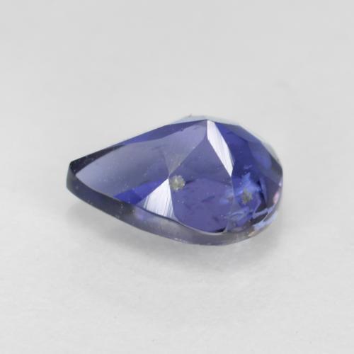 Iolite Viola Blu naturale da 0.62 ct, Forma a pera, VS