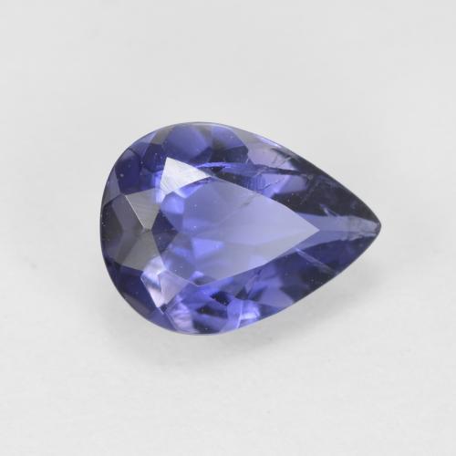 Iolite Viola Blu naturale da 0.79 ct, Forma a pera, SI