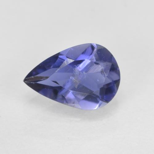 Iolite naturale blu da 0,54 ct, taglio a pera, SI