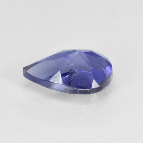 Iolite naturale blu da 0,54 ct, taglio a pera, SI