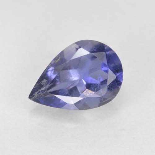 Iolite naturale blu da 0,61 ct, taglio a pera, SI